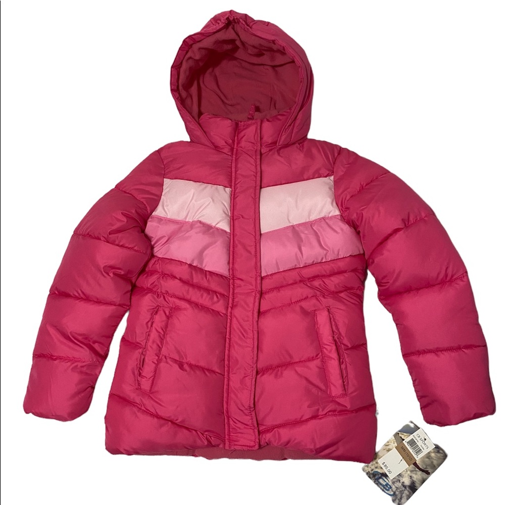 CB Sports Girls Hooded Puffer Jacket